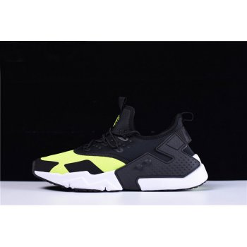 Mens and WMNS Nike Air Huarache Drift Black Volt Running Shoes AH7334-700 Shoes